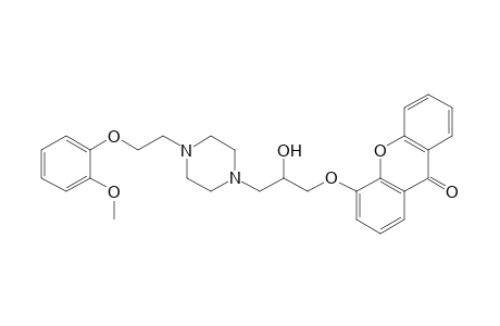 4-(2-Hydroxy-3-(4-(2-(methoxyphenoxy)ethyl)piperazin-1-yl)propoxy)-9H-xanthen-9-one