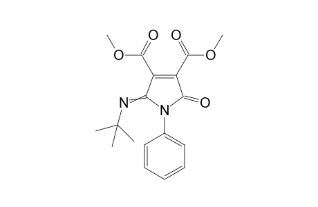 Dimethyl 2-(t-butylimino)-2,5-dihydro-5-oxo-1-phenyl-1H-pyrrole-3,4-dicarboxylate