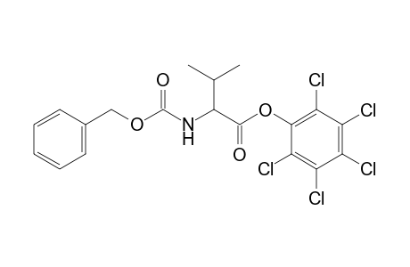 N-carboxy-D,L-valine, N-benzyl pentachlorophenyl ester
