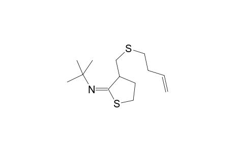 3-(But-3-enylsulfanylmethyldihydrothiophen-2-ylidene)-tert-butylamine
