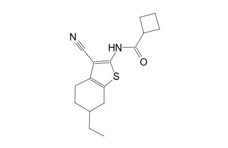 N-(3-cyano-6-ethyl-4,5,6,7-tetrahydro-1-benzothien-2-yl)cyclobutanecarboxamide