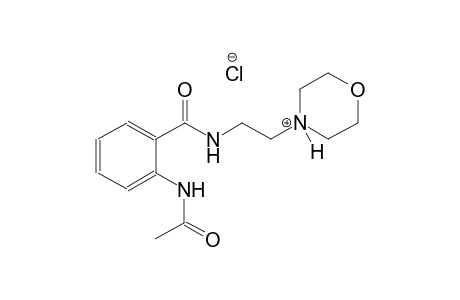 morpholinium, 4-[2-[[2-(acetylamino)benzoyl]amino]ethyl]-, chloride