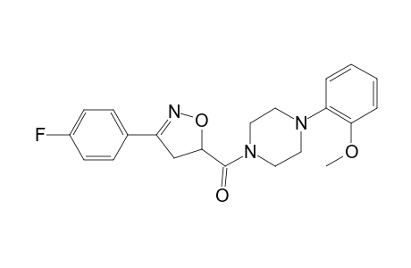 piperazine, 1-[[3-(4-fluorophenyl)-4,5-dihydro-5-isoxazolyl]carbonyl]-4-(2-methoxyphenyl)-