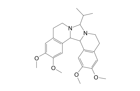 5,6,10,11,15b,15c-Hexahydro-8-(1-methylethyl)-2,3,13,14-tetramethoxy-8H-imidazo[5,1-a:4,3-a']diisoquinoline