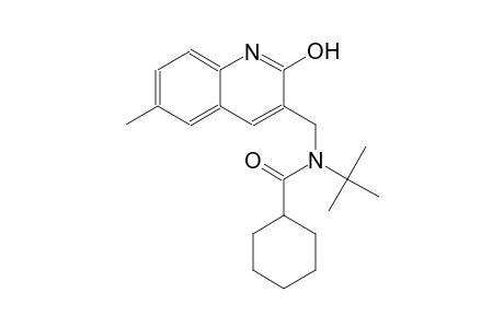 N-(tert-butyl)-N-[(2-hydroxy-6-methyl-3-quinolinyl)methyl]cyclohexanecarboxamide