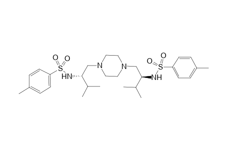 Bis[(2S)-2-isopropyl-N-tosylaminoethan-1-yl]piperazine