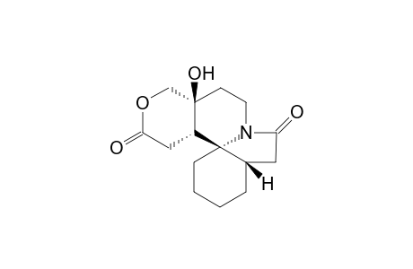 cis-12-Hydroxy-8-oxo-8H-pyrido[2,1-i]indole-13-acetic acid .delta.lactone
