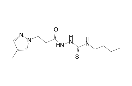 N-butyl-2-[3-(4-methyl-1H-pyrazol-1-yl)propanoyl]hydrazinecarbothioamide