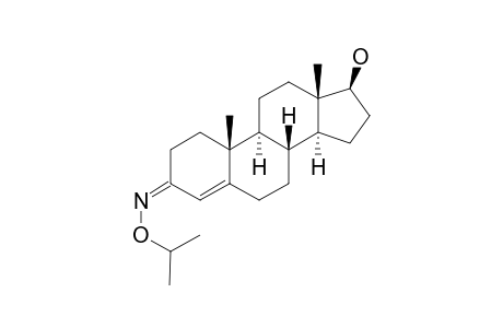 (SYN)-17-BETA-HYDROXY-4-ANDROSTEN-3-O-ISOPROPYLOXIME