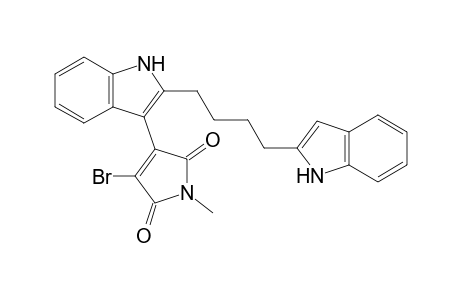 3-bromanyl-4-[2-[4-(1H-indol-2-yl)butyl]-1H-indol-3-yl]-1-methyl-pyrrole-2,5-dione