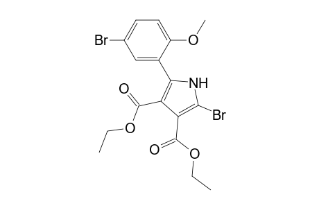 1H-Pyrrole-3,4-dicarboxylic acid, 2-bromo-5-(5-bromo-2-methoxyphenyl)-, diethyl ester