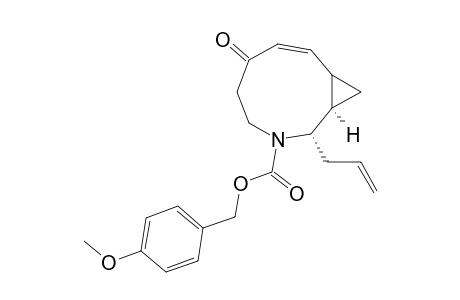 (1R*,2S*,7Z,7bR*)-(+-)-6-Oxo-2-(2-propenyl)-3-azabicyclo[7.1.0]dec-7-ene-3-carboxylic acid (p-methoxy)benzyl ester