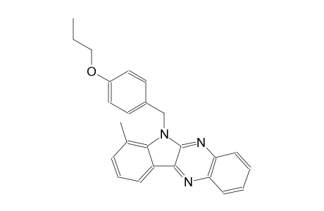 4-[(7-methyl-6H-indolo[2,3-b]quinoxalin-6-yl)methyl]phenyl propyl ether