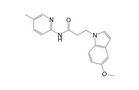 1H-indole-1-propanamide, 5-methoxy-N-(5-methyl-2-pyridinyl)-