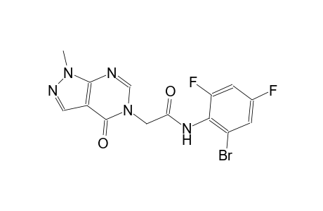 N-(2-bromo-4,6-difluorophenyl)-2-(1-methyl-4-oxo-1,4-dihydro-5H-pyrazolo[3,4-d]pyrimidin-5-yl)acetamide