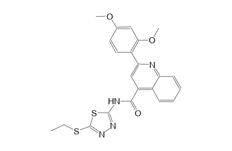 2-(2,4-dimethoxyphenyl)-N-[5-(ethylsulfanyl)-1,3,4-thiadiazol-2-yl]-4-quinolinecarboxamide