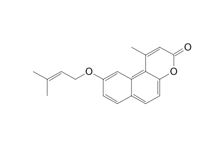 9-(3-Methyl-2-butenyloxy)-1-methylnaphtho[2,1-b]pyran-3-one