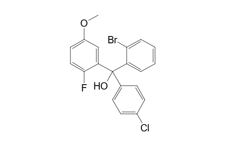 (2-bromophenyl)-(4-chlorophenyl)-(2-fluoranyl-5-methoxy-phenyl)methanol