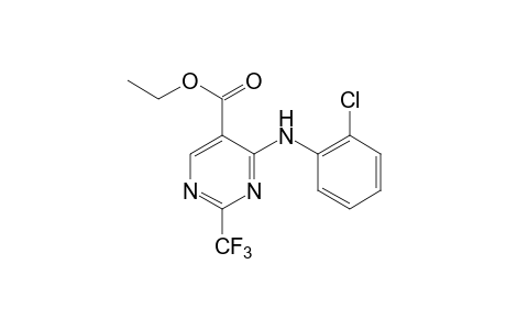 4-(o-chloroanilino)-2-trifluoromethyl-5-pyrimidinecarboxylic acid, ethyl ester