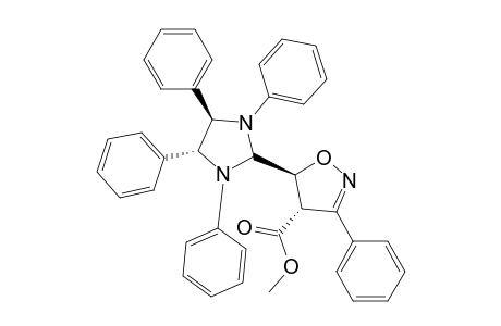 Methyl trans-3-Phenyl-5-(trans-1,3,4,5-tetraphenylperhydro-2-imidazolyl)-2-isoxazoline-4-carboxylate