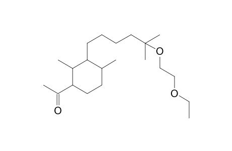 3-[5-(Ethoxyethoxy)-5-methylhexyl]-2,4-dimethylcyclohexyl]ethanone isomer