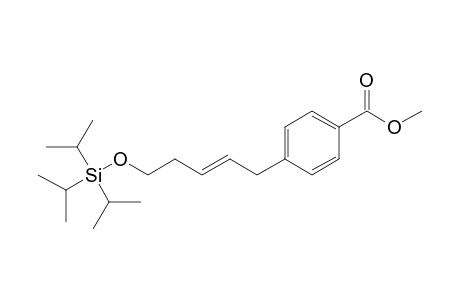 Methyl 4-[5-(triisopropylsiloxy)pent-2-en-1-yl]benzenoate