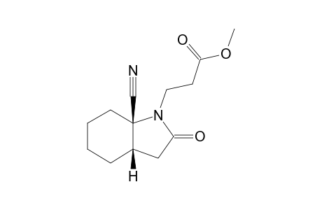 1-METHOXYCARBONYL-ETHYL-7A-CYANO-OCTAHYDRO-1H-INDOL-2-ONE