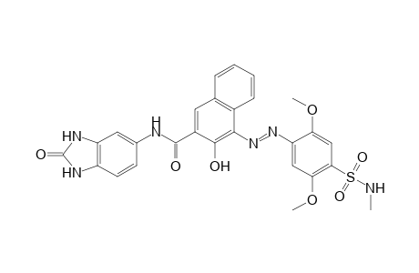 2,5-Dimethoxy-N'-methylsulfanilamide->3-hydroxy-N-(2-oxo-5-benzimidazolinyl)-2-naphthamide