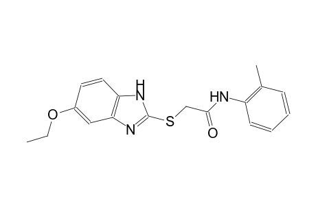 2-[(5-ethoxy-1H-benzimidazol-2-yl)sulfanyl]-N-(2-methylphenyl)acetamide