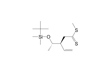 Methyl (3S,1'S)-3-[1-(1,1-dimethylethyldimethylsiloxy)ethyl]-4-pentenedithioate