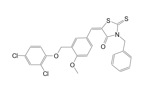 (5E)-3-benzyl-5-{3-[(2,4-dichlorophenoxy)methyl]-4-methoxybenzylidene}-2-thioxo-1,3-thiazolidin-4-one