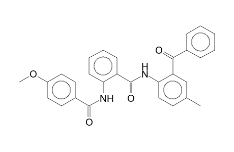 N-(2-Benzoyl-4-methylphenyl)-2-[(4-methoxybenzoyl)amino]benzamide