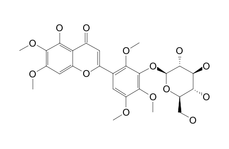 3'-O-BETA-D-GLUCOPYRANOSYL-5-HYDROXY-6,7,2',4',5'-PENTAMETHOXY-FLAVONE