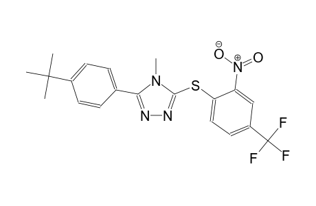 4H-1,2,4-triazole, 3-[4-(1,1-dimethylethyl)phenyl]-4-methyl-5-[[2-nitro-4-(trifluoromethyl)phenyl]thio]-