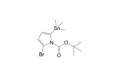 2-Bromo-5-trimethylstannyl-1-pyrrolecarboxylic acid tert-butyl ester