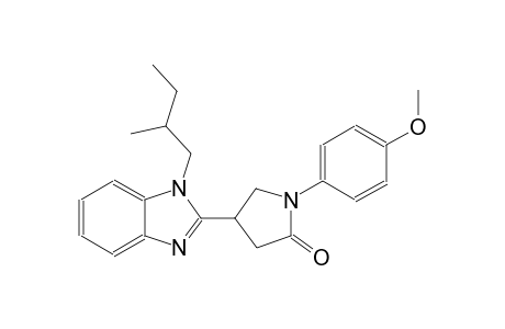 1-(4-methoxyphenyl)-4-[1-(2-methylbutyl)-1H-benzimidazol-2-yl]-2-pyrrolidinone