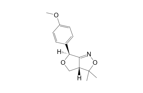 trans-3a,4-Dihydro-3,3-dimethyl-6-(4-methoxyphenyl)-6H-furo[3,4-c]isoxazole