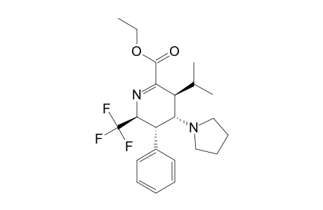 ETHYL-3-ISOPROPYL-6-(PERFLUOROMETHYL)-5-PHENYL-4-PYRROLIDINYL-3,4,5,6-TETRAHYDROPYRIDINE-2-CARBOXYLATE