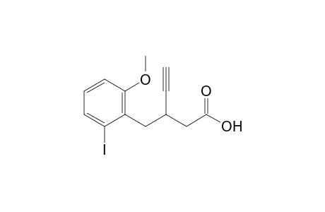 3-(2-iodo-6-methoxy-benzyl)pent-4-ynoic acid