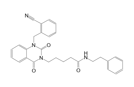5-(1-(2-cyanobenzyl)-2,4-dioxo-1,4-dihydro-3(2H)-quinazolinyl)-N-(2-phenylethyl)pentanamide