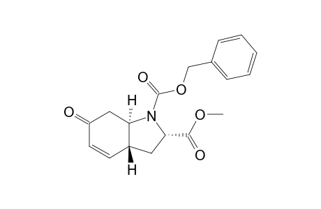(2S,3aR,7aR)-6-keto-3,3a,7,7a-tetrahydro-2H-indole-1,2-dicarboxylic acid O1-benzyl ester O2-methyl ester