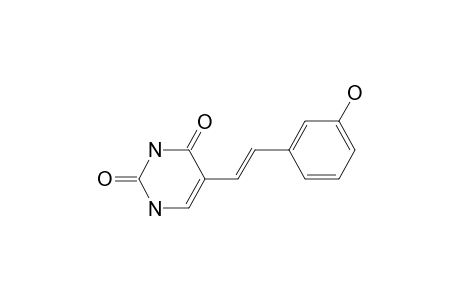 5-[(E)-2-(3-hydroxyphenyl)vinyl]uracil