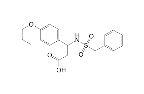 3-(benzylsulfonylamino)-3-(4-propoxyphenyl)propanoic acid