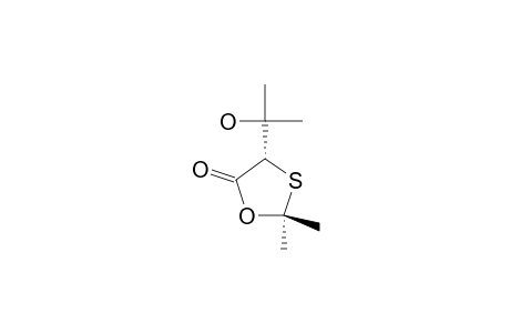 4-(1-HYDROXY-1-METHYLETHYL)-2,2-DIMETHYL-1,3-OXATHIOLAN-5-ONE