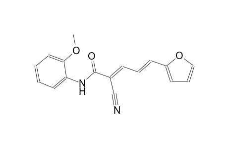 (2E,4E)-2-cyano-5-(2-furyl)-N-(2-methoxyphenyl)-2,4-pentadienamide