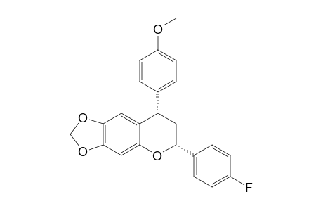 (6R,8S)-6-(4-fluorophenyl)-8-(4-methoxyphenyl)-7,8-dihydro-6H-[1,3]dioxolo[4,5-g]chromene
