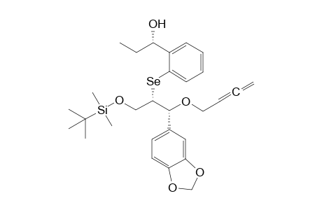 (1S)-1-[2-[(1R,2S)-1-(1,3-benzodioxol-5-yl)-1-buta-2,3-dienoxy-3-[tert-butyl(dimethyl)silyl]oxy-propan-2-yl]selanylphenyl]propan-1-ol