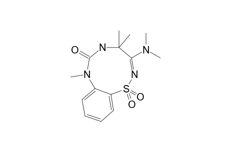 3-(DIMETHYLAMINO)-4,5,6,7-TETRAHYDRO-4,4,7-TRIMETHYL-1,2,5,7-BENZOTHIATRIAZONIN-6-ON-1,1-DIOXIDE