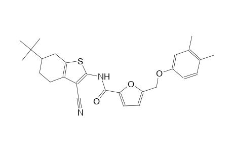 N-(6-tert-butyl-3-cyano-4,5,6,7-tetrahydro-1-benzothien-2-yl)-5-[(3,4-dimethylphenoxy)methyl]-2-furamide