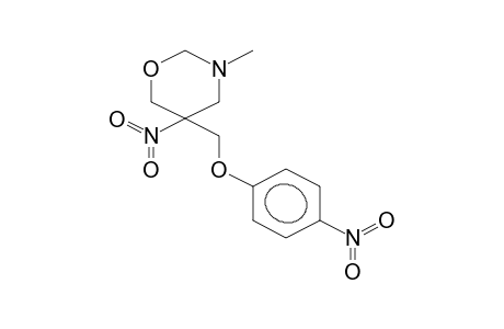 3-METHYL-5-NITRO-5-(4-NITROPHENYLOXYMETHYL)-1,3-TETRAHYDROOXAZIN